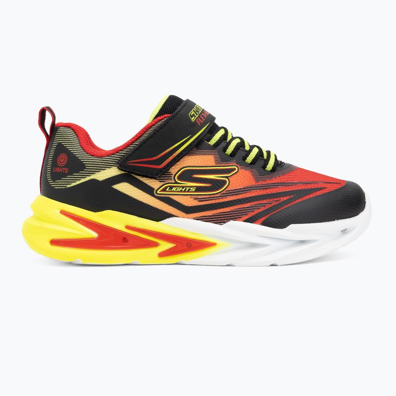 Kinder-Schuhe SKECHERS Flex-Glow Ultra schwarz/rot 2