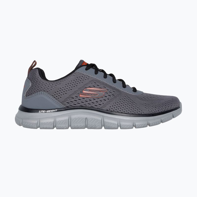 Herren Schuhe Skechers Track Leshur charcoal/orange 2