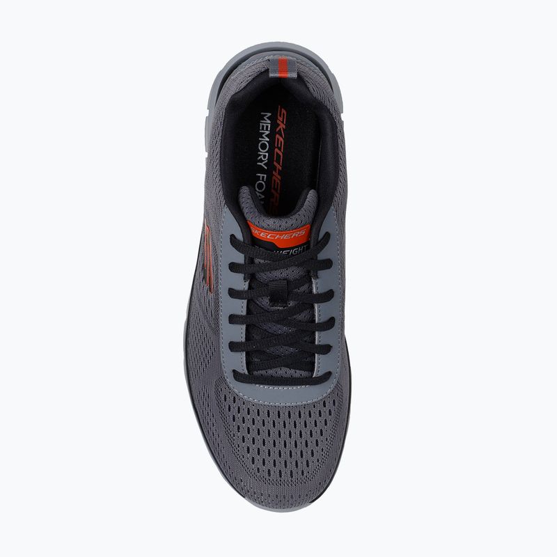 Herren Schuhe Skechers Track Leshur charcoal/orange 5