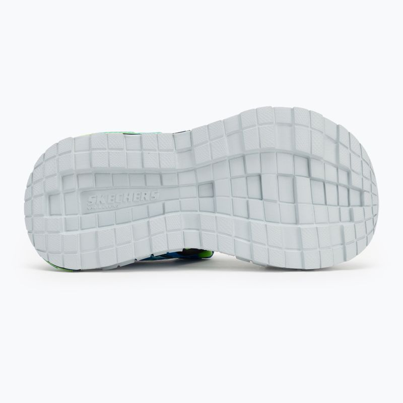 SKECHERS Mega Splash Kindersandalen schwarz/blau/lime 4