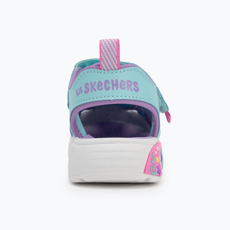 SKECHERS Kindersandalen Play Scene Splash Cute Crew türkis/lavendel 6