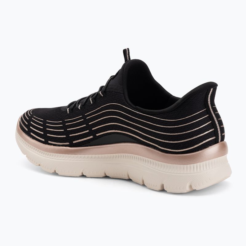 Damen Schuhe SKECHERS Summits Plus Soft Luster schwarz/roségold 3