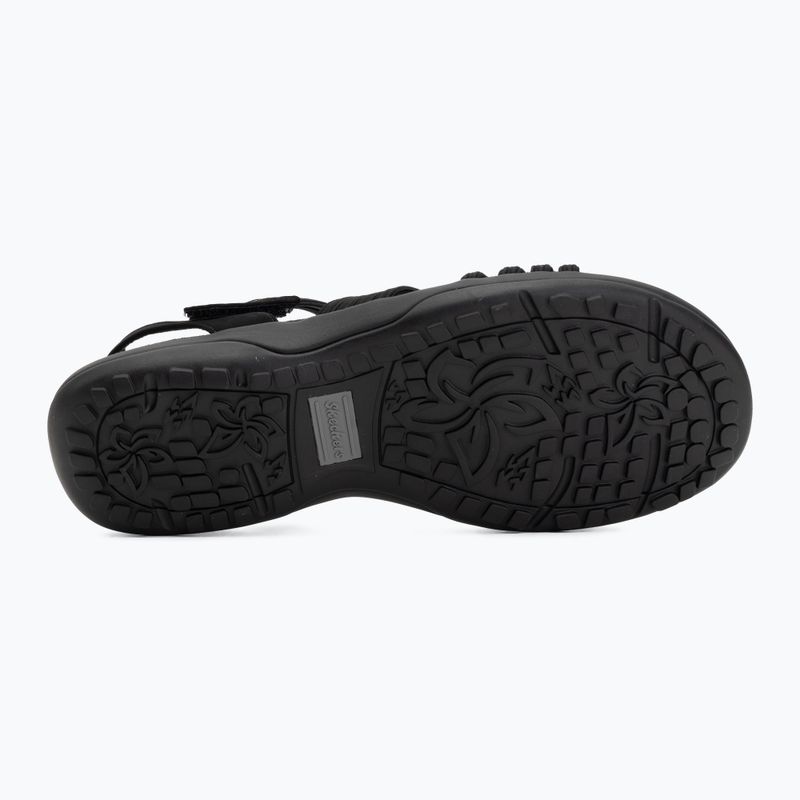 Damensandalen SKECHERS Reggae Slim Coffee Run black 4