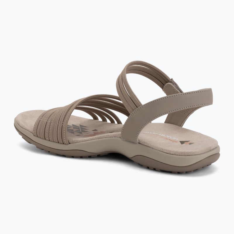 Damensandalen SKECHERS Reggae Slim Coffee Run gray 3