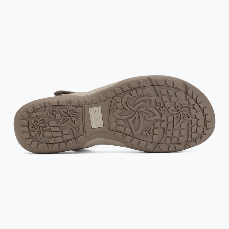 Damensandalen SKECHERS Reggae Slim Coffee Run gray 4
