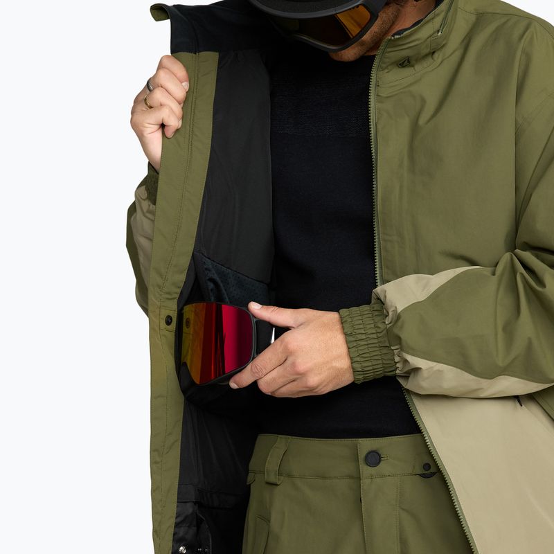 Herren Snowboardjacke Volcom Longo GTX dark olive 12