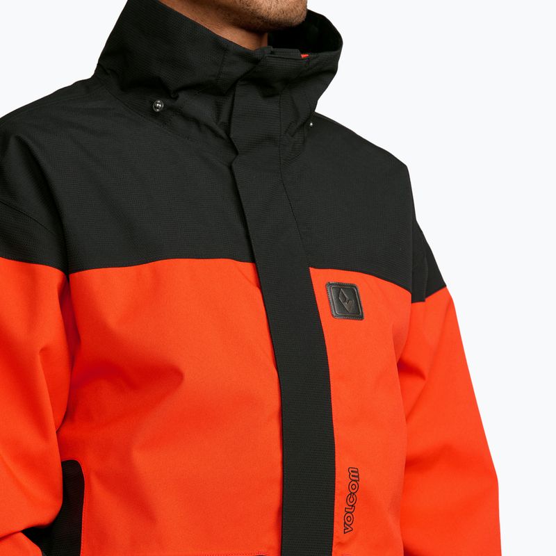 Herren Snowboardjacke Volcom Kleveland orange shock 8