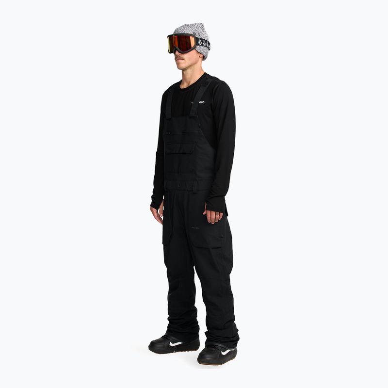 Herren Snowboard-Latzhose Volcom Roan Bib Overall black 5