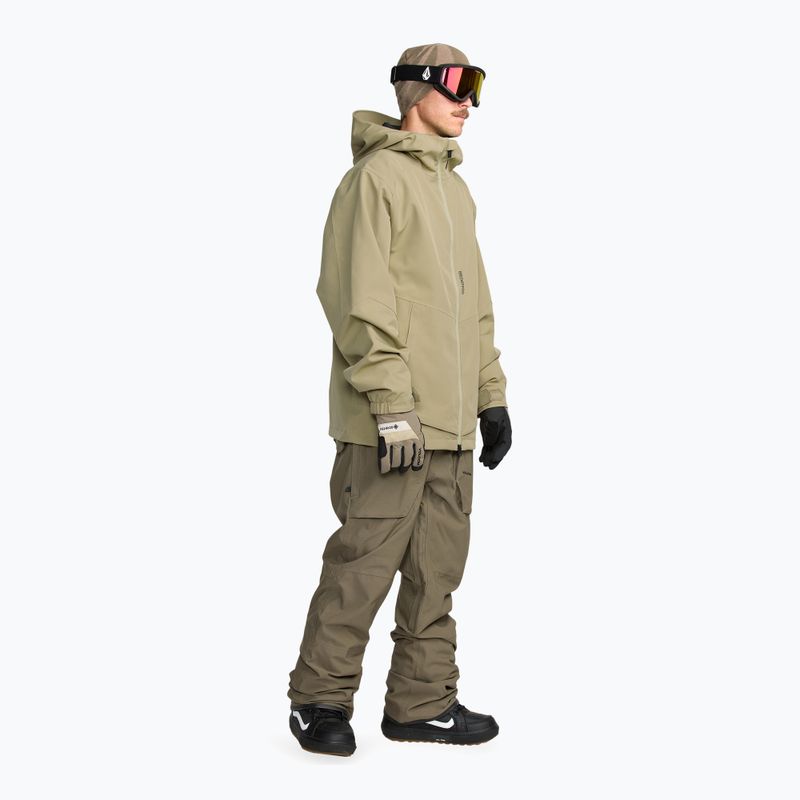 Herren-Snowboardhose Volcom Roan Bib Overall military 2