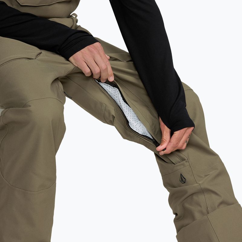 Herren-Snowboardhose Volcom Roan Bib Overall military 9