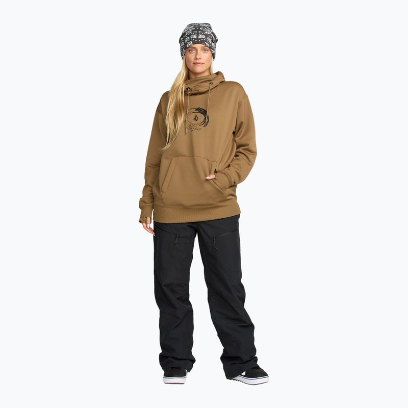 Damen-Snowboard-Pullover Volcom Riding Hydro P/O bronze 2