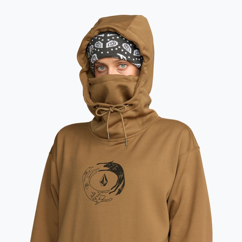 Damen-Snowboard-Pullover Volcom Riding Hydro P/O bronze 5