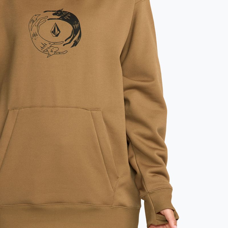 Damen-Snowboard-Pullover Volcom Riding Hydro P/O bronze 6