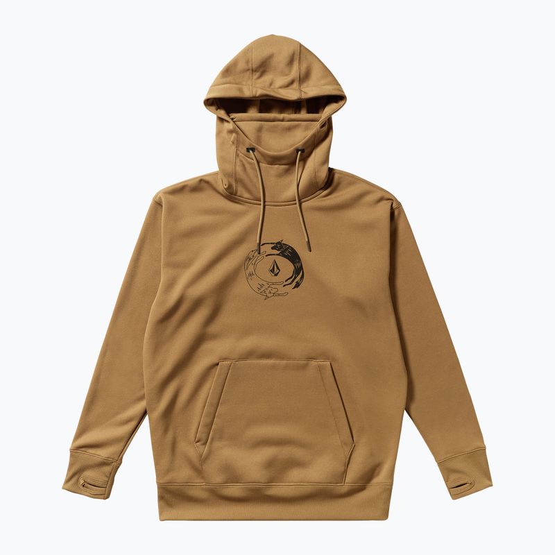 Damen-Snowboard-Pullover Volcom Riding Hydro P/O bronze 7