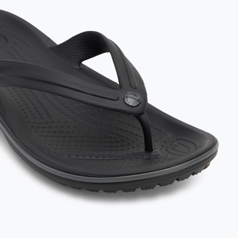 Crocs Crocband Flip-Flip-Flops schwarz/schiefergrau 7
