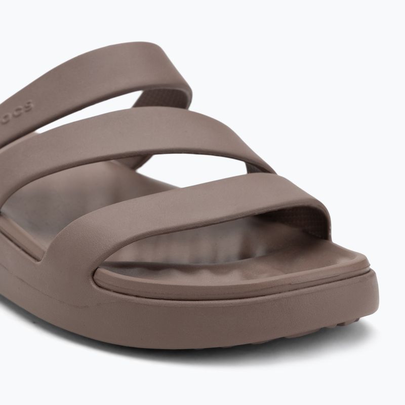 Crocs Getaway Riemchen-Flipflops in Trüffel-Optik 7
