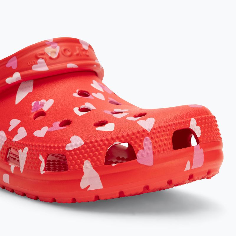Badeschuhe Crocs Classic Valentines Day Clog cherry red 8