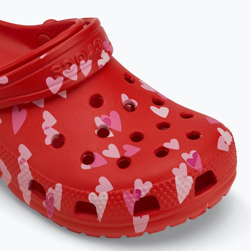 Badeschuhe Kinder Crocs Classic Valentines Day Clog Kids cherry red 8