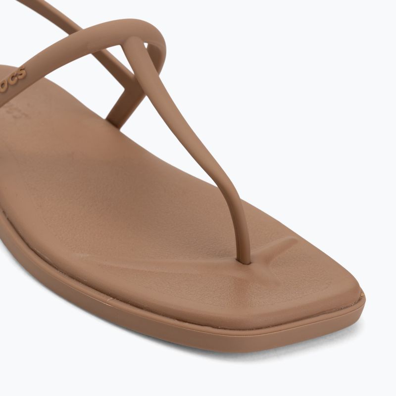 Damensandalen Crocs Miami Thong Flip milk chocolate 7