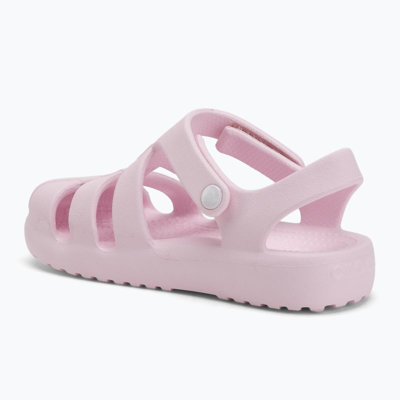 Crocs Classic Fisherman Kinder Sandalen rosa Milch 3