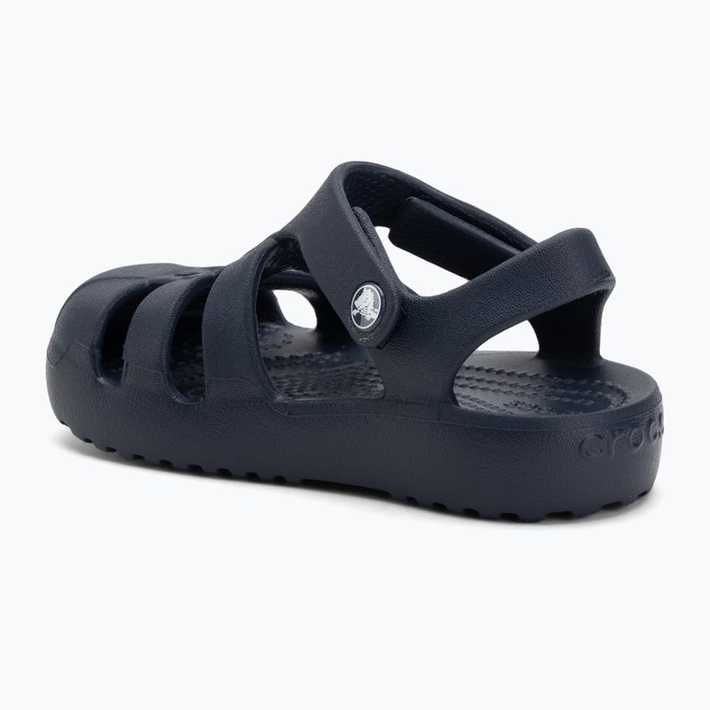 Crocs Classic Fisherman Kinder Kleinkind Sandalen navy 3
