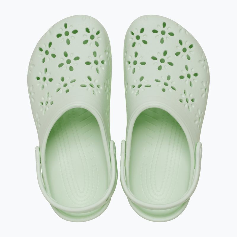 Crocs Classic Floral Cutout Clog Flip-Flops Jade Farbton 2