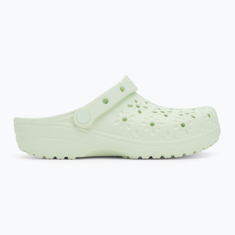 Crocs Classic Floral Cutout Clog Flip-Flops Jade Farbton 3