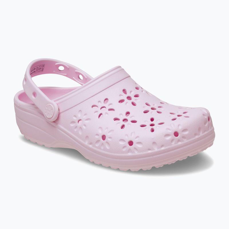 Crocs Classic Floral Cutout Clog rosa Milch
