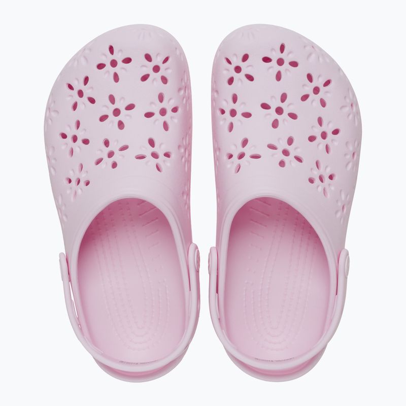 Crocs Classic Floral Cutout Clog rosa Milch 2