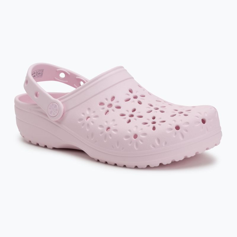 Crocs Classic Floral Cutout Clog rosa Milch 2