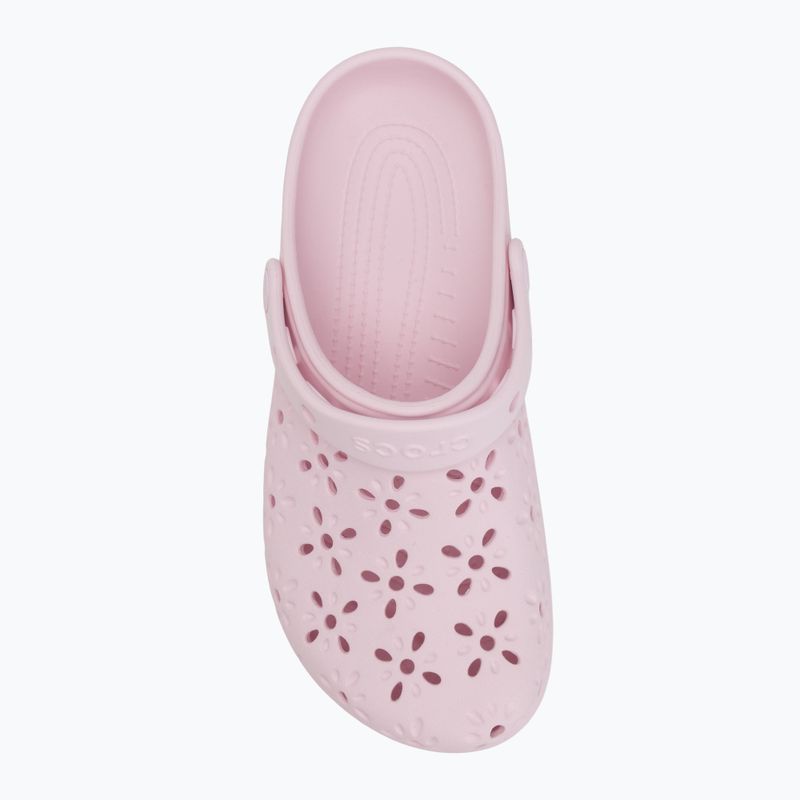 Crocs Classic Floral Cutout Clog rosa Milch 6