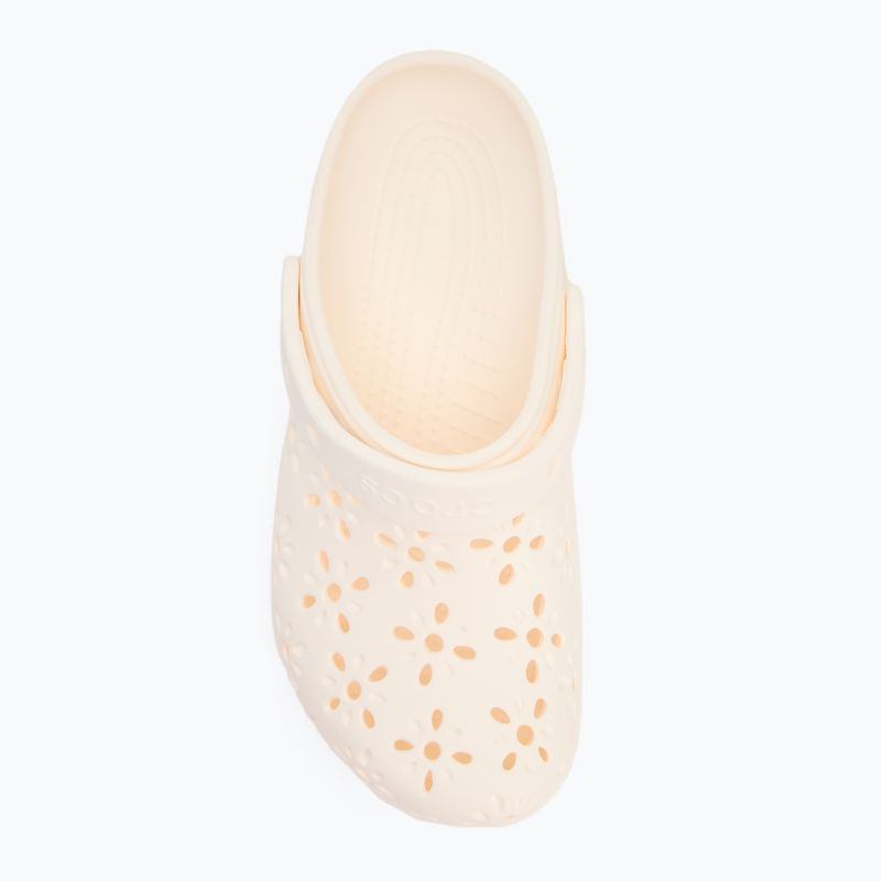 Badeschuhe Kinder Crocs Classic Floral Cutout Clog Kids chalk 6