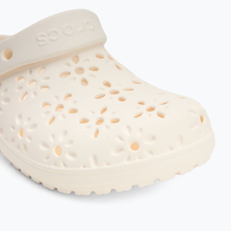 Badeschuhe Kinder Crocs Classic Floral Cutout Clog Kids chalk 8