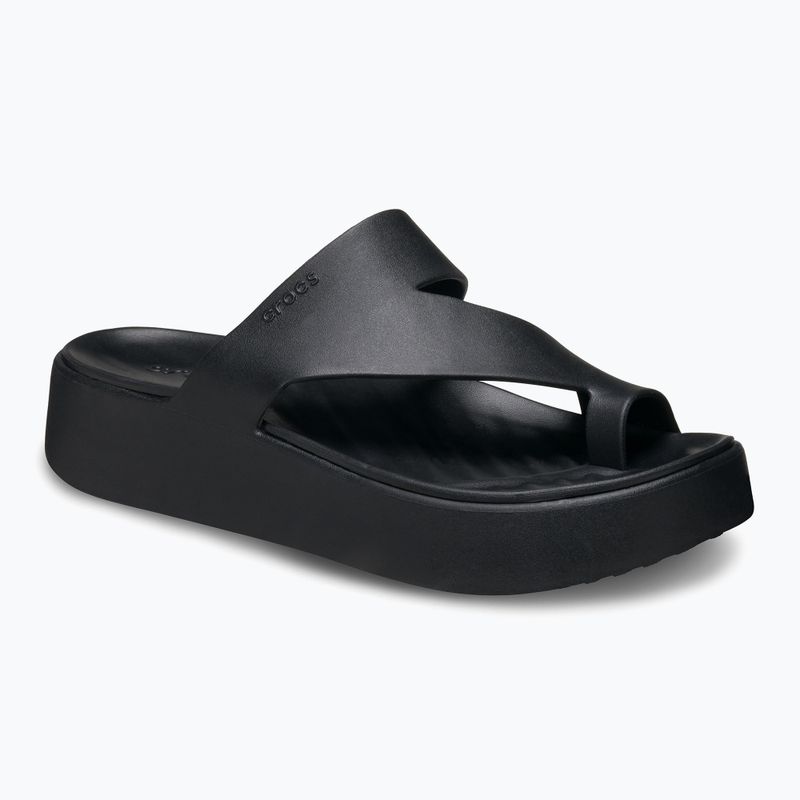 Crocs Getaway Platform Zehenschleife Damen Flip Flops schwarz