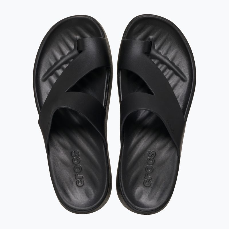 Crocs Getaway Platform Zehenschleife Damen Flip Flops schwarz 2
