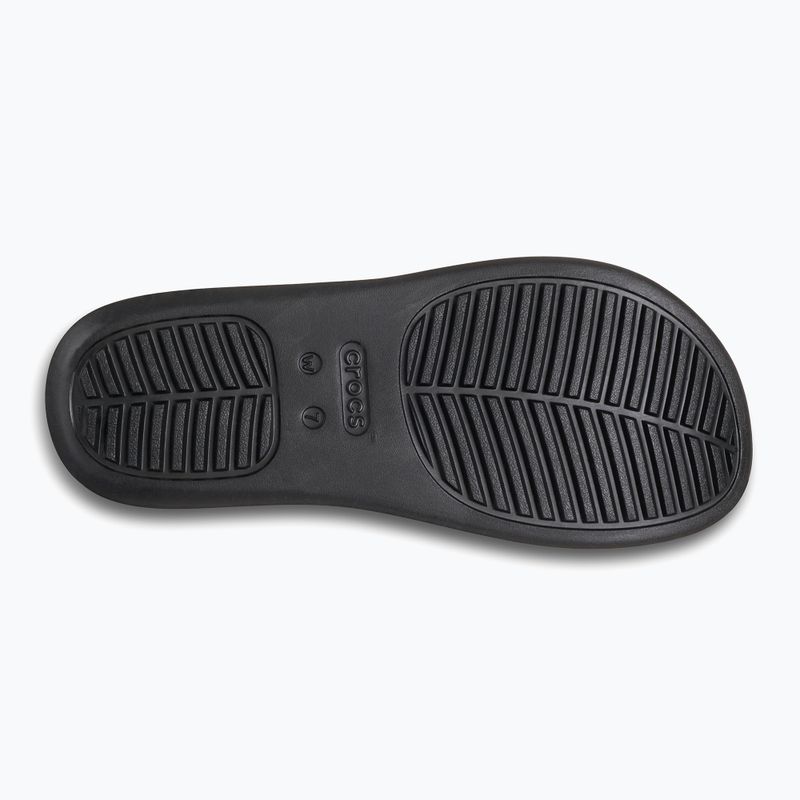 Crocs Getaway Platform Zehenschleife Damen Flip Flops schwarz 3