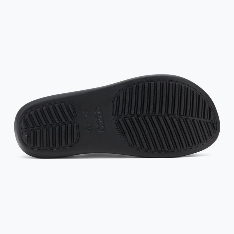 Crocs Getaway Platform Zehenschleife Damen Flip Flops schwarz 4