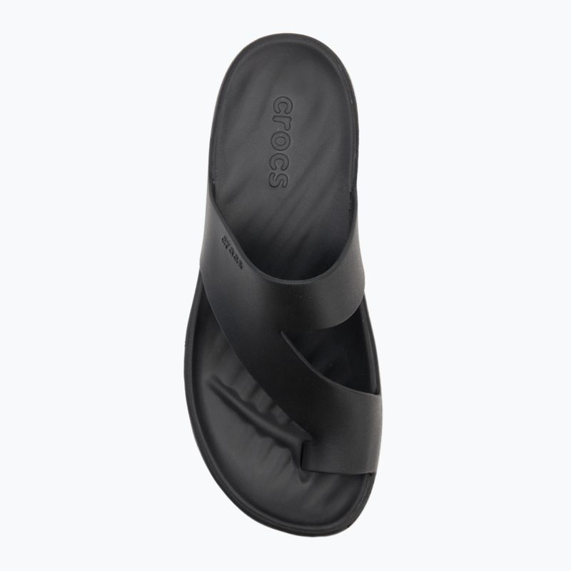 Crocs Getaway Platform Zehenschleife Damen Flip Flops schwarz 5