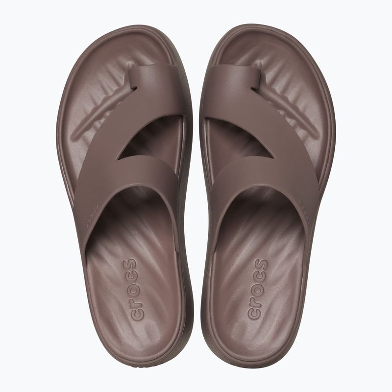 Crocs Getaway Platform Zehenschleife Trüffel Flip Flops für Frauen 2