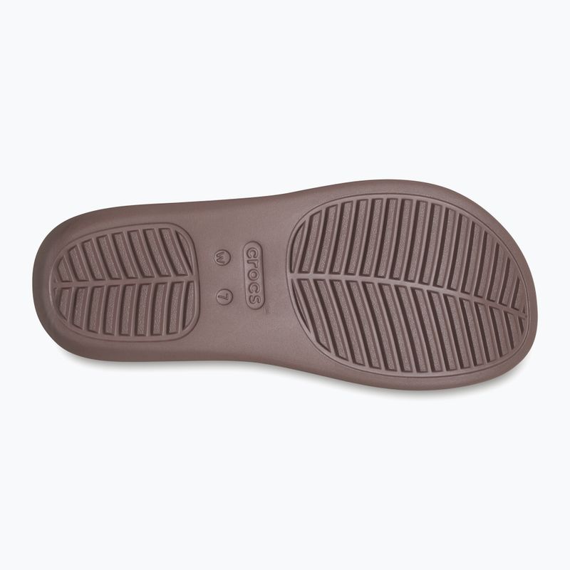 Crocs Getaway Platform Zehenschleife Trüffel Flip Flops für Frauen 3