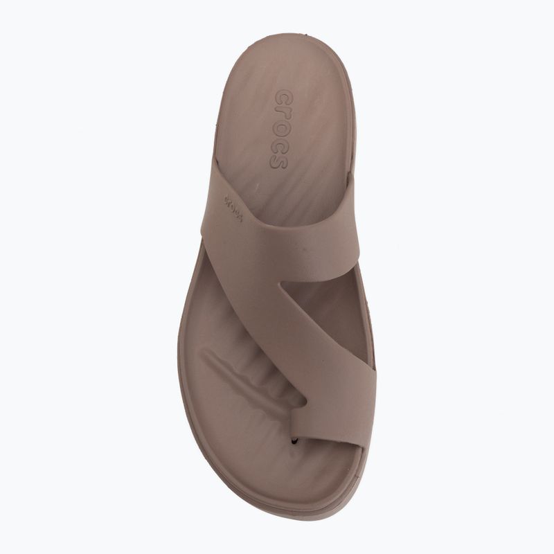 Crocs Getaway Platform Zehenschleife Trüffel Flip Flops für Frauen 5
