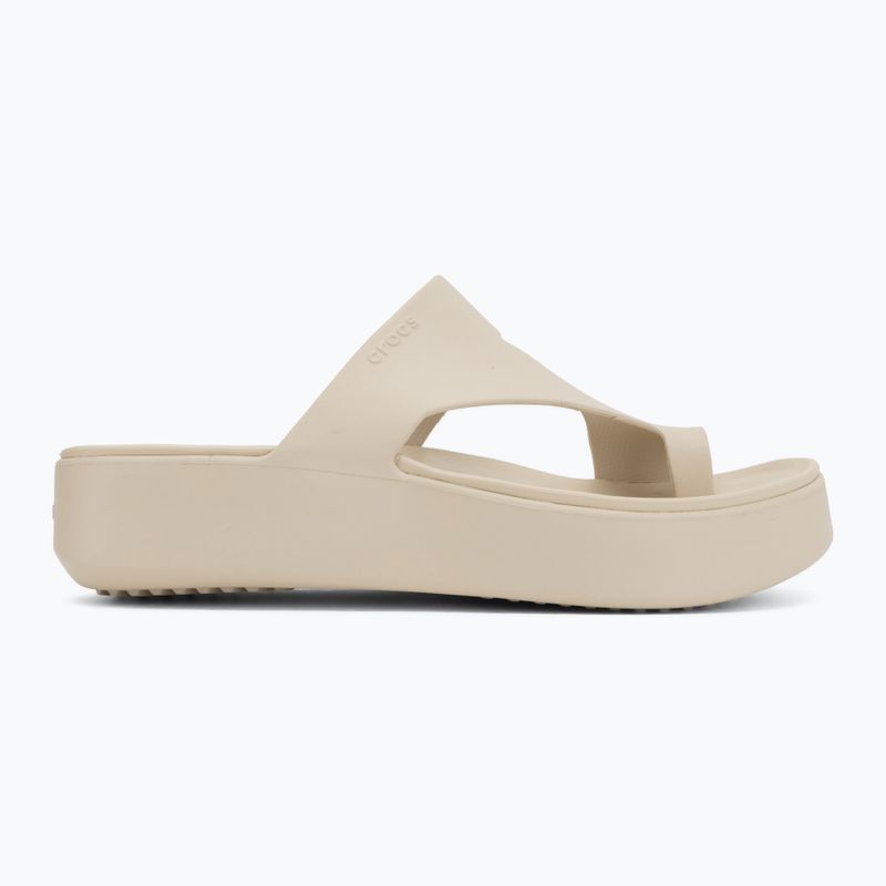 Damen Zehentrenner Crocs Getaway Platform Toe Loop sandstone 2