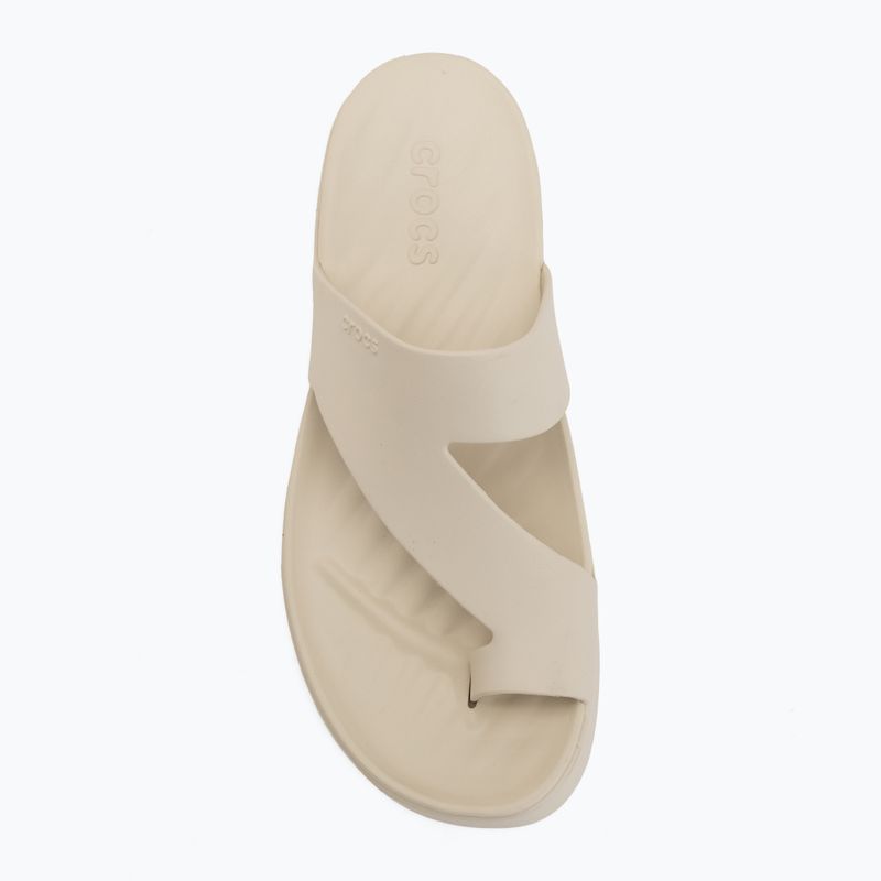 Damen Zehentrenner Crocs Getaway Platform Toe Loop sandstone 5