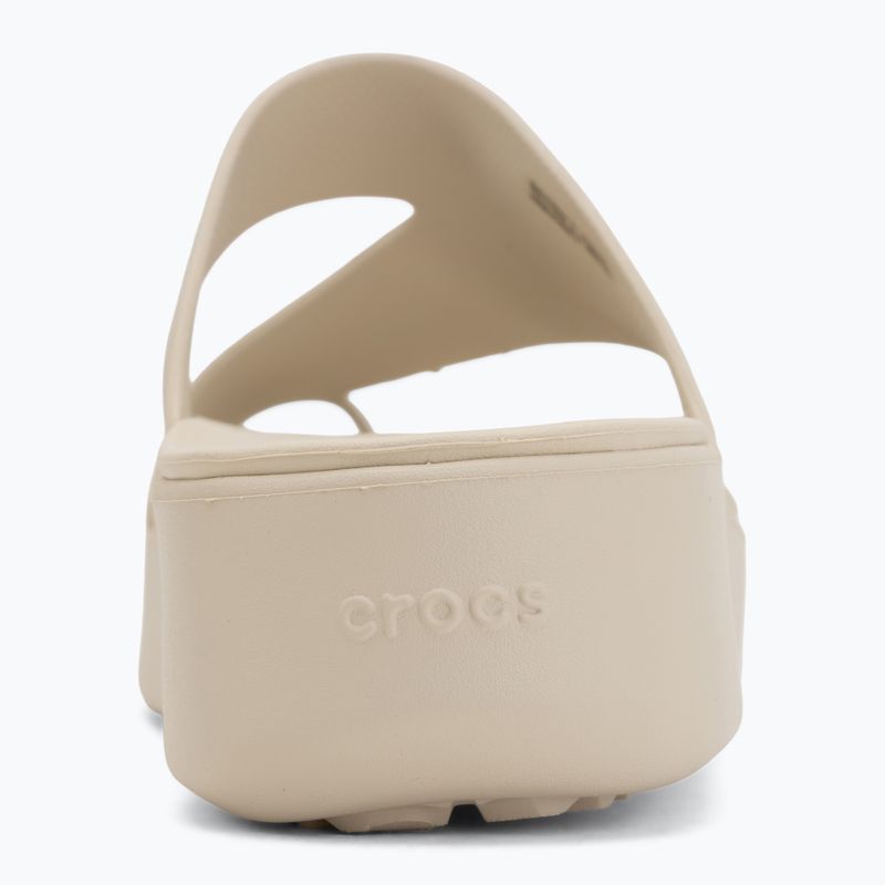 Damen Zehentrenner Crocs Getaway Platform Toe Loop sandstone 6