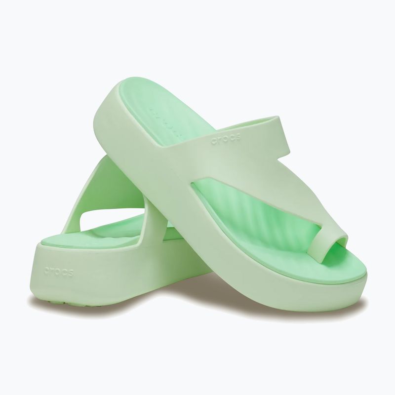 Damen Flip-Flops Crocs Getaway Platform Toe Loop jade tint 3