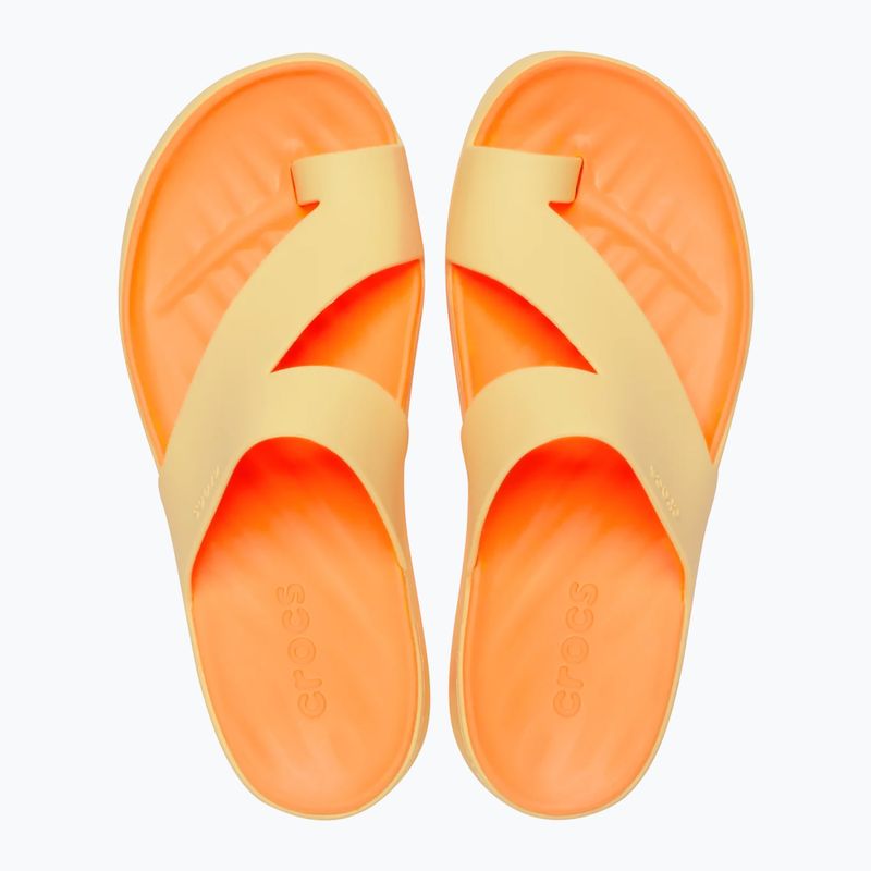 Damen Flip-Flops Crocs Getaway Platform Toe Loop golden hour 4