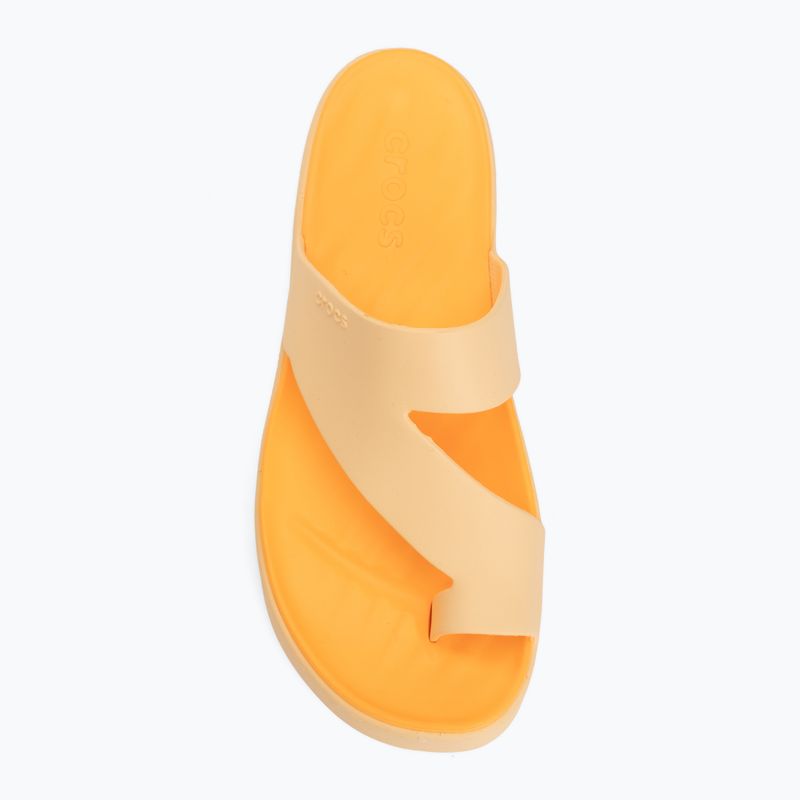 Damen Flip-Flops Crocs Getaway Platform Toe Loop golden hour 5