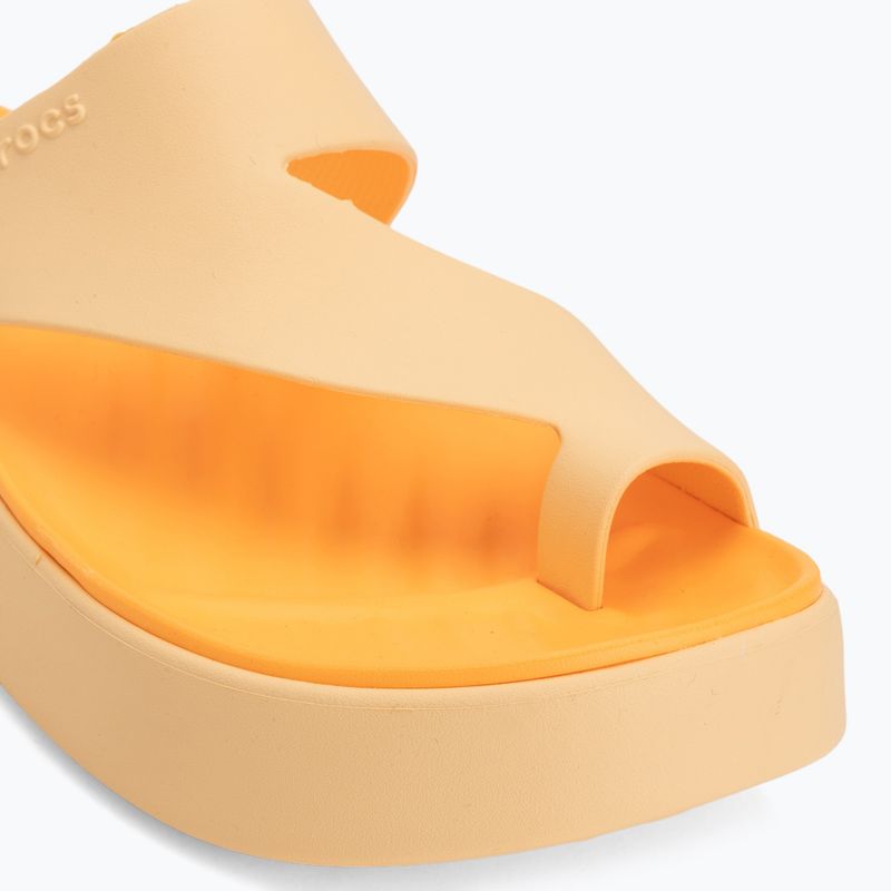 Damen Flip-Flops Crocs Getaway Platform Toe Loop golden hour 7