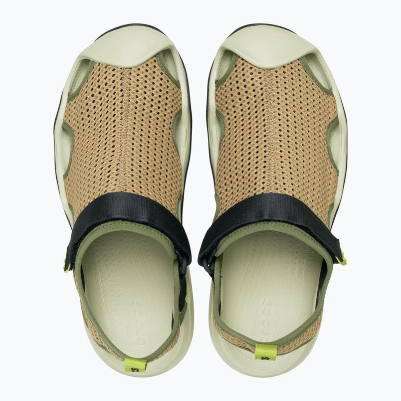 Herren Crocs Swiftwater Mesh Deck Sandalen sepia 5