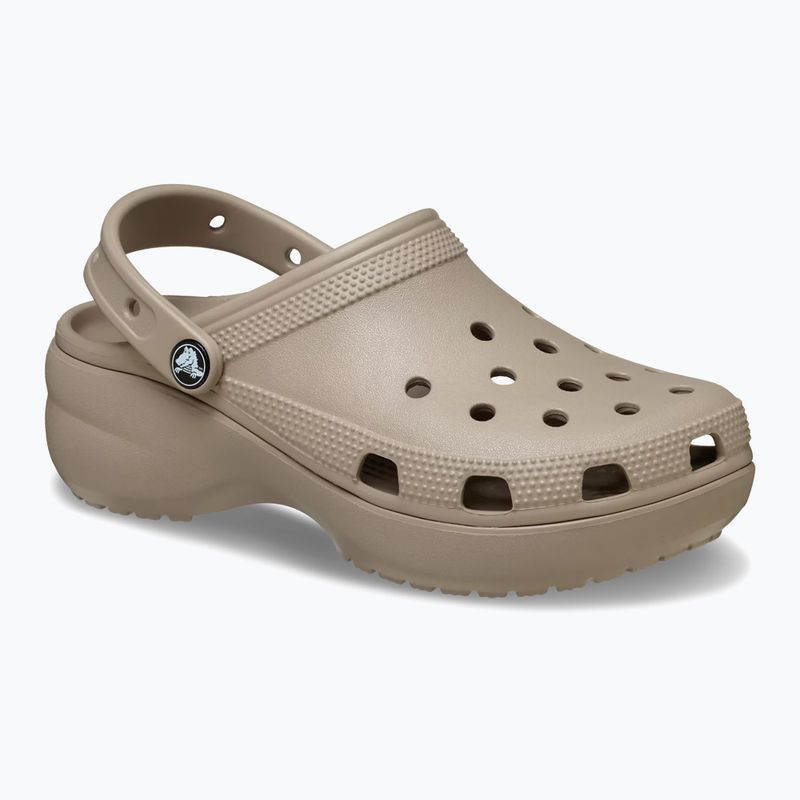 Damen Clogs Crocs Classic Platform Clog taupe
